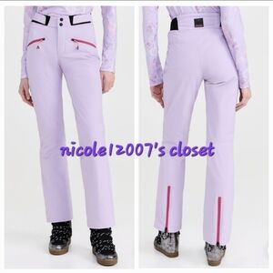 Bogner Loveshackfancy Nessa Ski Pants Lavender Mist Hibiscus Purple